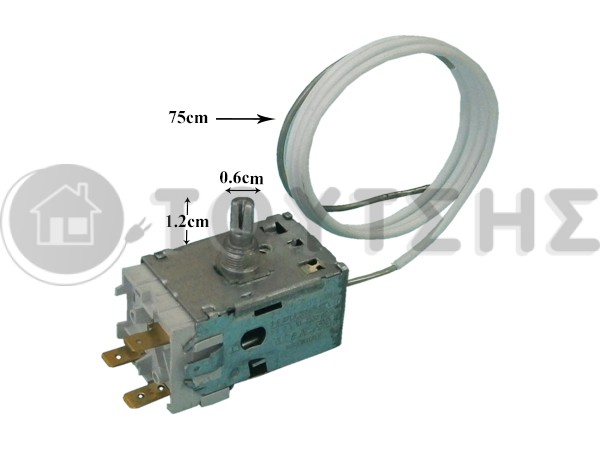 ΘΕΡΜΟΣΤΑΤΗΣ ΚΑΤΑΨΥΚΤΗ Γ.Χ. Α110025 3 ΕΠΑΦΩΝ 75CM ΠΟΥΡΟ image