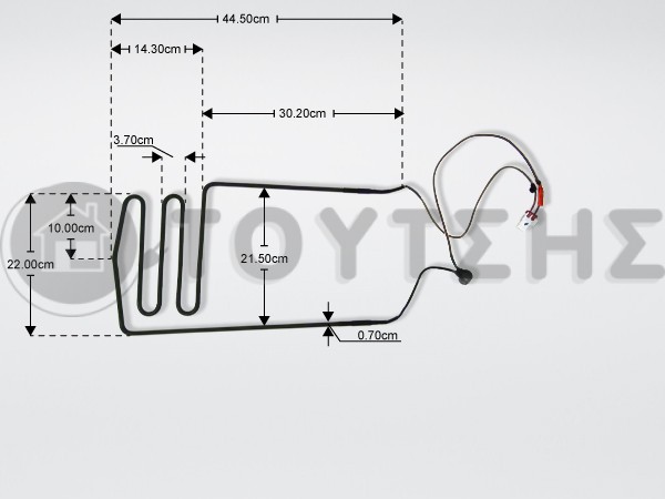 ΑΝΤΙΣΤΑΣΗ ΑΠΟΨΥΞΗΣ ΨΥΓΕΙΟΥ SAMSUNG 220V 300W DA81-05880A image