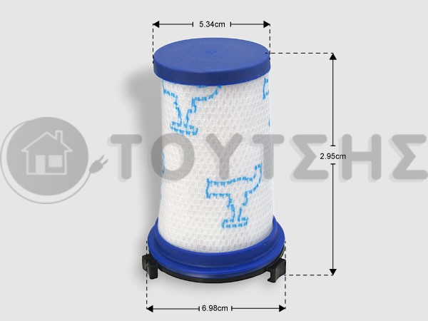 ΓΝΗΣΙΟ ΦΙΛΤΡΟ ΣΚΟΝΗΣ ΚΑΔΟΥ ΣΚΟΥΠΑΣ STICK ROWENTA AIR FORCE  ZR009001 image