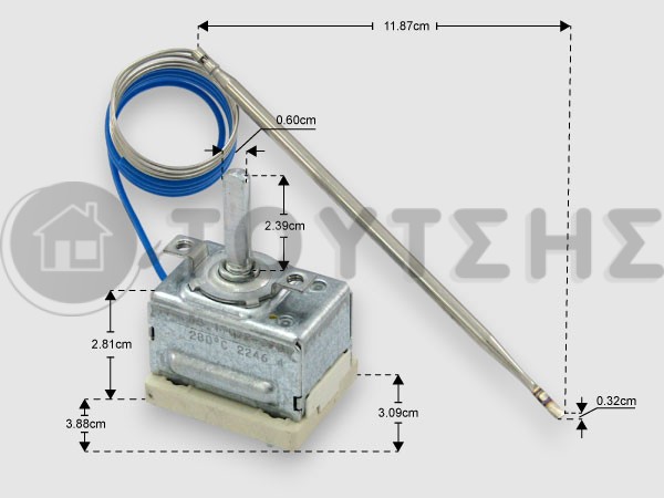 ΘΕΡΜΟΣΤΑΤΗΣ ΚΟΥΖΙΝΑΣ ARISTON INDESIT 280°C C00082365 image
