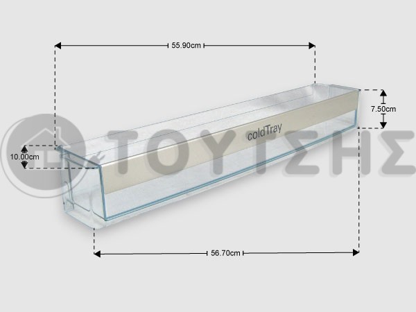 ΓΝΗΣΙΑ ΜΠΟΥΚΑΛΟΘΗΚΗ COLD TRAY ΠΟΡΤΑΣ ΣΥΝΤΗΡΗΣΗΣ ΨΥΓΕΙΟΥ PITSOS  SIEMENS NEFF 00705941 image