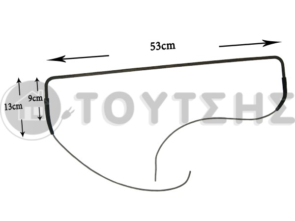 ΑΝΤΙΣΤΑΣΗ ΨΥΓΕΙΟY ΣΩΛΗΝΩΤΗ 53Χ9CM 400W 220V 481925938266 image