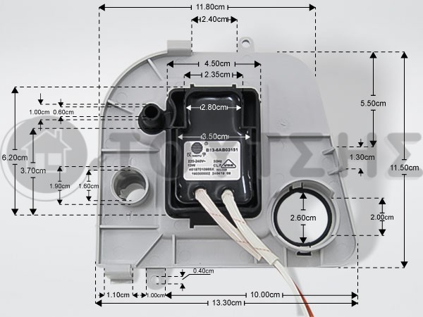 ΑΝΤΛΙΑ ΣΤΕΓΝΩΤΗΡΙΟΥ WHIRLPOOL 13W 220V 481070109852 image