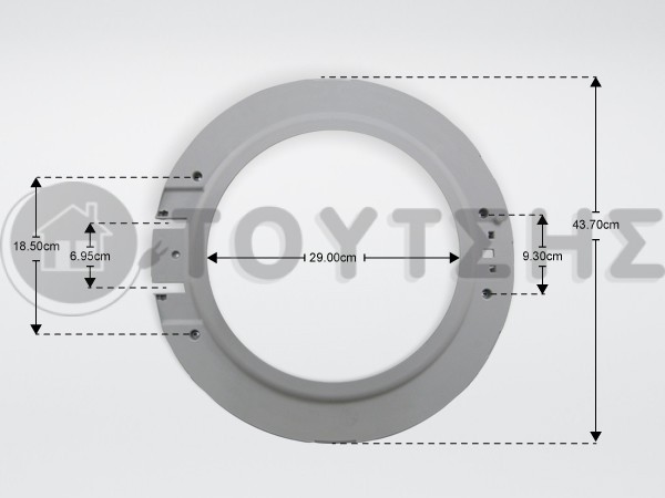 ΠΛΑΙΣΙΟ ΠΟΡΤΑΣ ΠΛΥΝΤΗΡΙΟΥ ΡΟΥΧΩΝ VESTEL 42070164 image