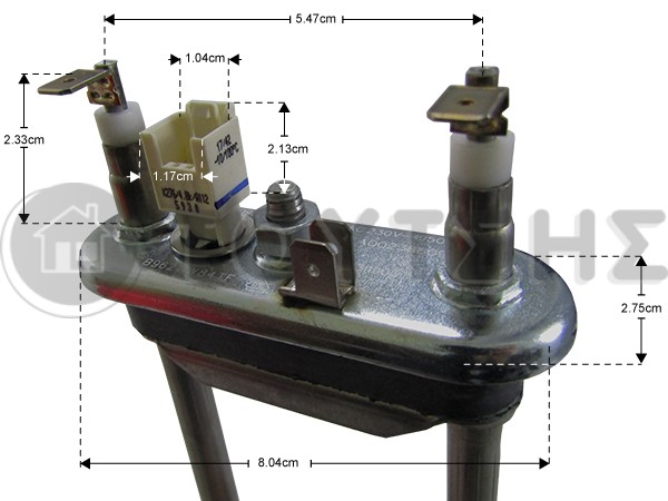 ΑΝΤΙΣΤΑΣΗ ΠΛΥΝΤΗΡΙΟΥ ΡΟΥΧΩΝ ZANUSSI 1950W 230V ΜΕ ΣΕΝΣΟΡΑ 1325064234 image