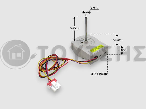 ΓΝΗΣΙΟΣ ΑΝΕΜΙΣΤΗΡΑΣ EVAPORATOR ΨΥΓΕΙΟΥ DC LG EAU63103216 image