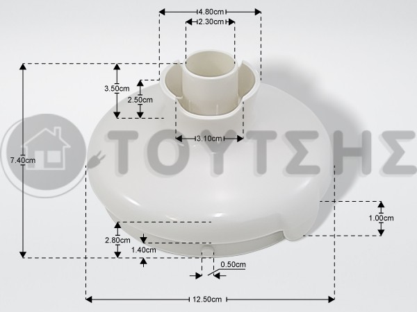 ΚΑΠΑΚΙ ΚΑΔΟΥ ΜΙΞΕΡ MOULINEX FS-9100014120 image