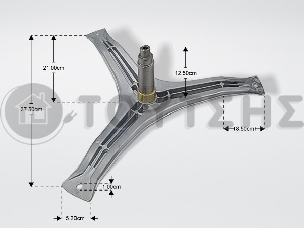 ΑΞΟΝΑΣ ΠΛΥΝΤΗΡΙΟΥ ΡΟΥΧΩΝ BOSCH 00684101 image