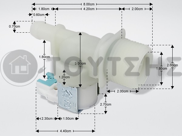 ΒΑΛΒΙΔΑ ΠΛΥΝΤΗΡΙΟΥ ΡΟΥΧΩΝ INDESIT C00273883 image