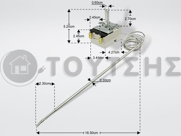 ΘΕΡΜΟΣΤΑΤHΣ ΚΟΥΖΙΝΑΣ EGO 2 ΕΠΑΦΩΝ 50-320C 5513069500 image