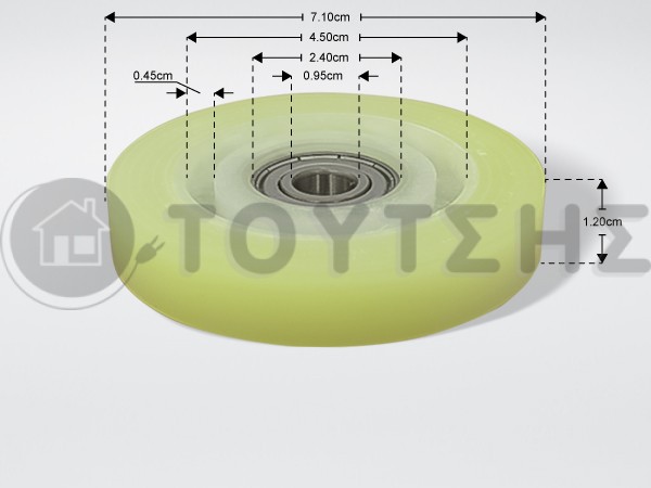 ΚΥΛΙΝΔΡΟΣ ΟΛΙΣΘΗΣΗΣ ΤΥΜΠΑΝΟΥ 6000Ζ ELECTROLUX 1364059004 image