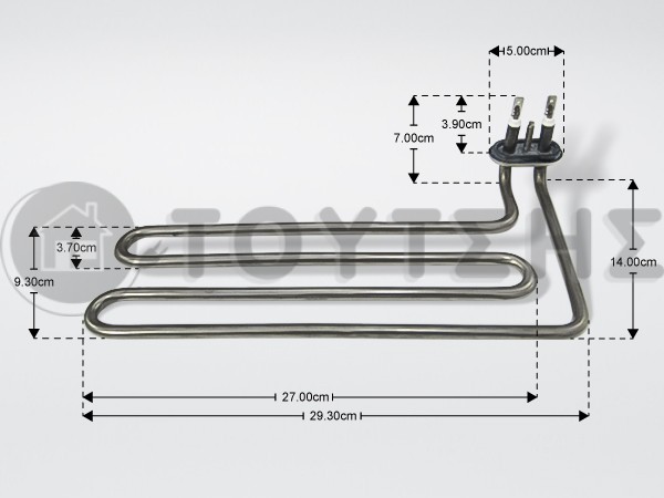 ΑΝΤΙΣΤΑΣΗ ΠΛΥΝΤΗΡΙΟY ΠΙΑΤΩΝ ARISTON 1800W C00061014 image