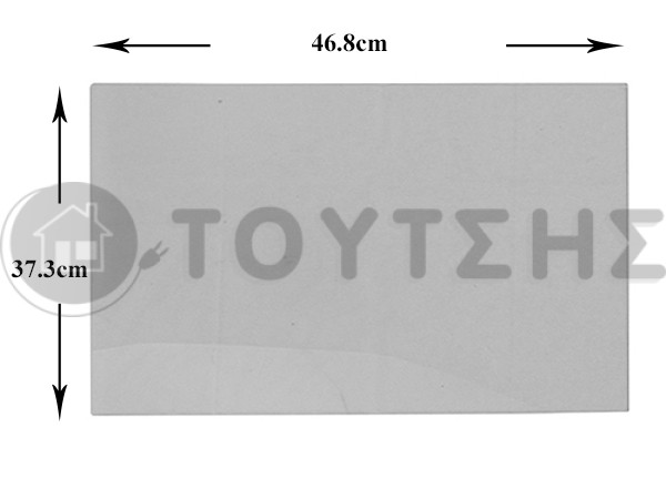 ΚΡΥΣΤΑΛΟ ΚΟΥΖΙΝΑΣ ΕΣΩΤΕΡΙΚΟ 46,8Χ37,3 AEG 3870697020 image