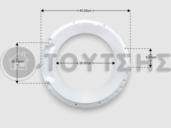 ΓΝΗΣΙΟ ΠΛΑΙΣΙΟ ΕΞΩΤΕΡΙΚΟ ΠΛΥΝΤΗΡΙΟΥ BOSCH PITSOS SIEMENS 00705445 20001398 image