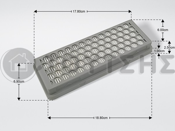 ΦΙΛΤΡΟ ΣΚΟΥΠΑΣ HEPA SAMSUNG DJ97-01045C image