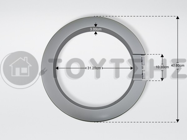 ΠΛΑΙΣΙΟ ΠΟΡΤΑΣ ΠΛΥΝΤΗΡΙΟΥ ΕΞΩΤΕΡΙΚΟ ELECTROLUX ZANUSSI 1108252105 image