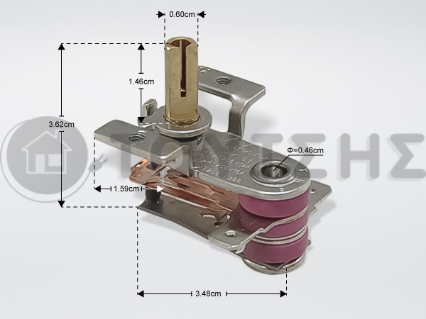 ΘΕΡΜΟΣΤΑΤΗΣ ΚΑΛΟΡΙΦΕΡ 75°C 250V 16A DELONGHI 5210810031 image