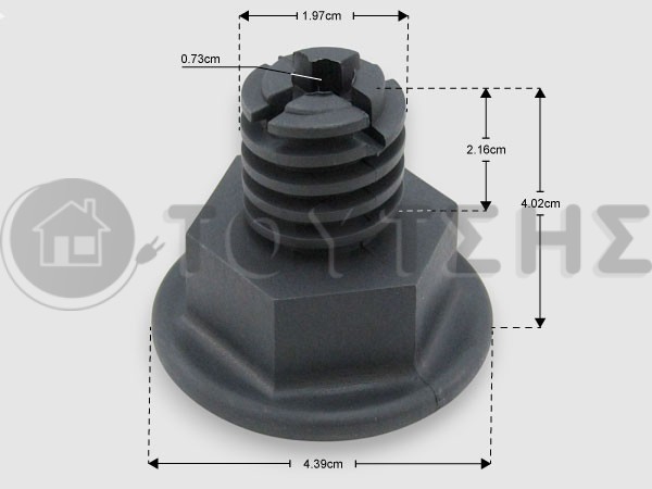 ΓΝΗΣΙΟ ΠΟΔΑΡΑΚΙ ΠΛΑΣΤΙΚΟ ΦΟΥΡΝΟΥ BOSCH PITSOS SIEMENS 625028 image