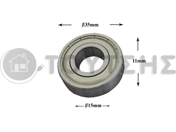ΡΟΥΛΕΜΑΝ ΠΛΥΝΤΗΡΙΟY ΡΟΥΧΩΝ 6202 ZZ NSK 15x35x11 image