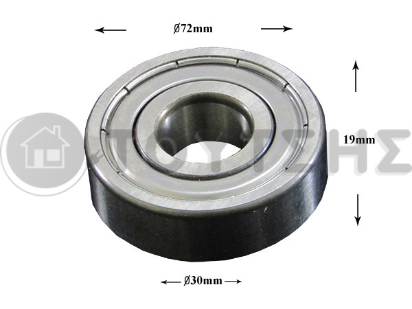 ΡΟΥΛΕΜΑΝ ΠΛΥΝΤΗΡΙΟY SKF 6306 ZZ 30x72x19 image