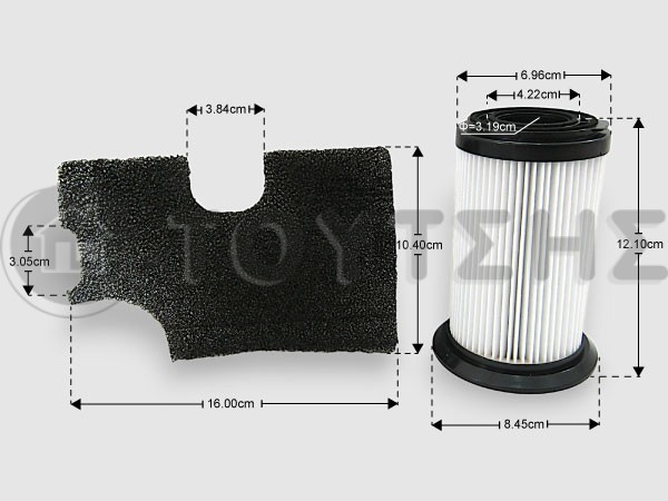 ΓΝΗΣΙΟ ΦΙΛΤΡΟ HEPA KIT ΜΕ ΦΙΛΤΡΟ ΑΕΡΟΣ ΣΚΟΥΠΑΣ AEG 9001665117 image