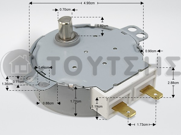 ΜΟΤΕΡ ΔΙΣΚΟΥ ΦΟΥΡΝΟΥ ΜΙΚΡOKYMAΤΩΝ 220V 2.5-3RPM image