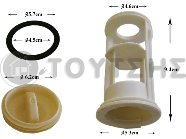 ΦΙΛΤΡO ΠΛΥΝΤΗΡΙΟY ΡΟΥΧΩΝ ZANUSSI ELECTROLUX 50290260004 image
