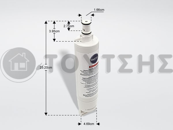 ΦΙΛΤΡΟ ΝΕΡΟΥ ΨΥΓΕΙΟΥ WHIRLPOOL 484000008552 image