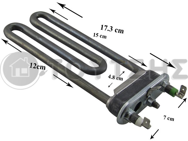 ΑΝΤΙΣΤΑΣΗ ΠΛΥΝΤΗΡΙOY ΡΟΥΧΩΝ ARISTON ΜΕ ΤΡΥΠΑ 17CM 1700W C00094715 image