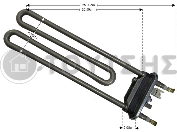 ΑΝΤΙΣΤΑΣΗ ΠΛΥΝΤΗΡΙΟΥ ZANUSSI 1950W 230V ΜΕ ΣΕΝΣΟΡΑ 1325064234 image