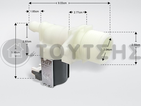 ΒΑΛΒΙΔΑ ΠΛΥΝΤΗΡΙΟΥ ΡΟΥΧΩΝ 180  CANDY 41026798 image