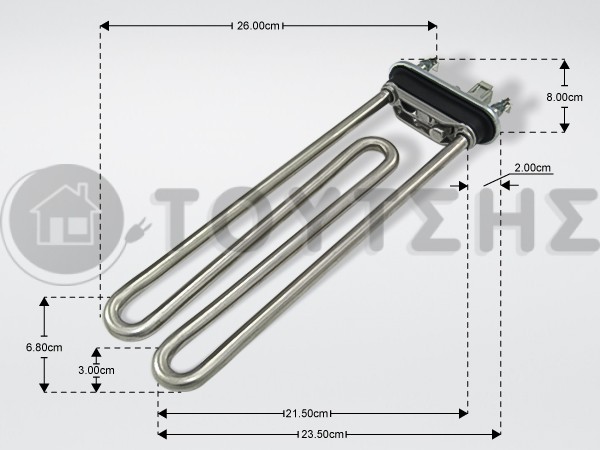 ΑΝΤΙΣΤΑΣΗ ΠΛΥΝΤΗΡΙΟΥ ΡΟΥΧΩΝ ZANUSSI 1950W 1326730403 image