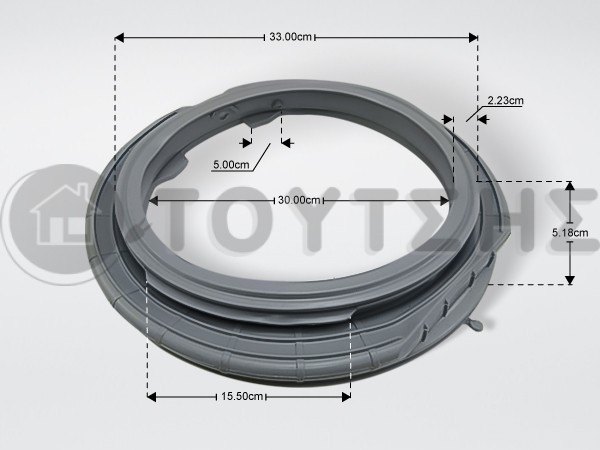 ΛΑΣΤΙΧΟ ΠΟΡΤΑΣ ΠΛΥΝΤΗΡΙΟΥ ΡΟΥΧΩΝ SAMSUNG DC81-01582A image