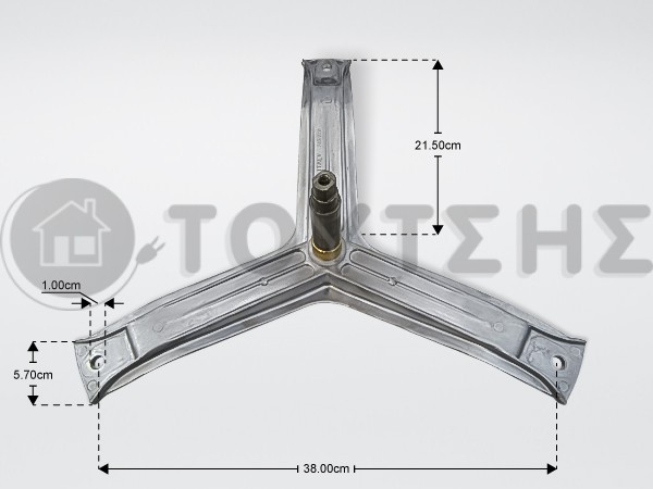 ΑΞΟΝΑΣ ΠΛΥΝΤΗΡΙΟY ΡΟΥΧΩΝ  BOSCH SIEMENS BALAY 00215117 image