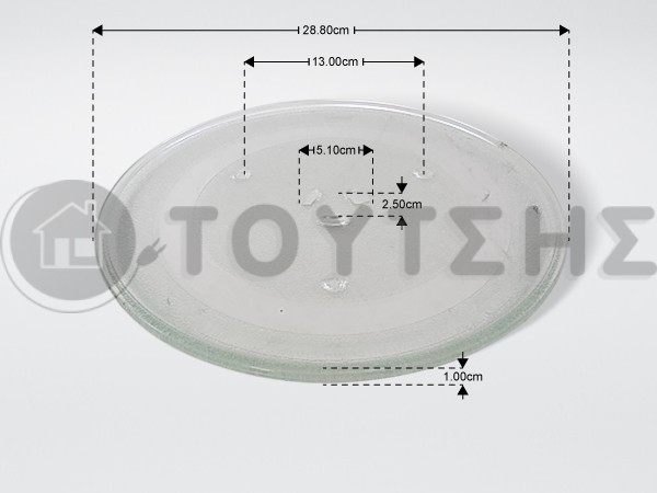 ΠΙΑΤΟ ΦΟΥΡΝΟΥ ΜΙΚΡΟΚΥΜΑΤΩΝ SAMSUNG 28.8CM DE74-20102D image