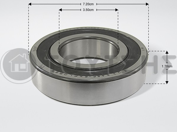 ΡΟΥΛΕΜΑΝ ΠΛΥΝΤΗΡΙΟΥ ΡΟΥΧΩΝ SKF 6207 2RS image
