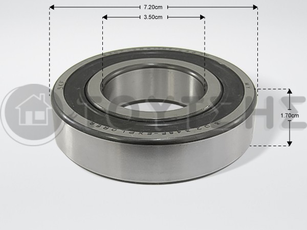 ΡΟΥΛΕΜΑΝ ΠΛΥΝΤΗΡΙΟΥ SKF 6207 2RS image