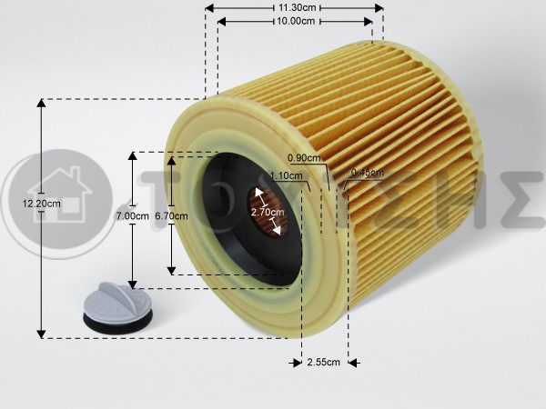 ΦΙΛΤΡΟ ΣΚΟΥΠΑΣ KARCHER 6.414-552.0 image