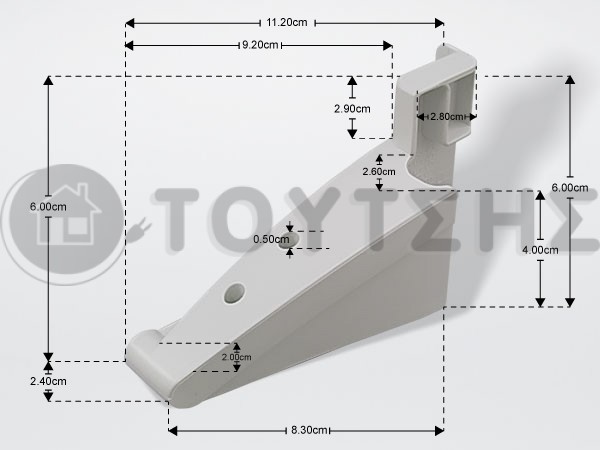 ΣΤΗΡΙΓΜΑ ΜΠΟΤΙΛΙΕΡΑΣ ΨΥΓΕΙΟΥ ΔΕΞΙ LIEBHERR 7438550 image