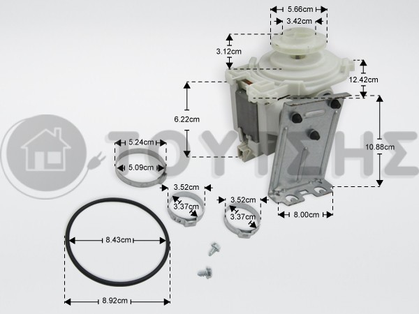 ΜΟΤΕΡ ΠΛΥΣΕΩΣ ΠΛΥΝΤΗΡΙΟY ΠΙΑΤΩΝ WHIRLPOOL 480131000166 image