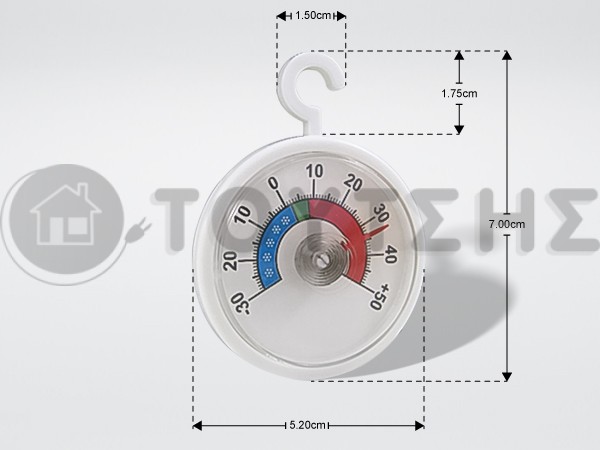 ΘΕΡΜΟΜΕΤΡΟ ΨΥΓΕΙΟΥ ΟΙΚΙΑΚΟ ΓΕΝΙΚΗΣ ΧΡΗΣΗΣ -30+50C image