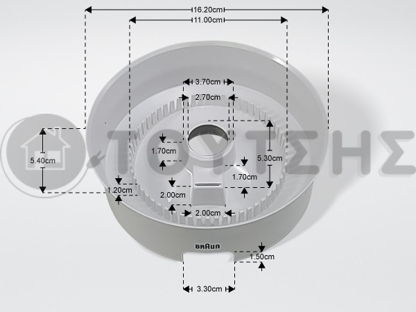 ΒΑΣΗ ΛΕΜΟΝΟΣΤΙΦΤΗ BRAUN 7322610154 image