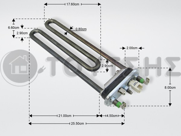 ΑΝΤΙΣΤΑΣΗ ΠΛΥΝΤΗΡΙΟΥ ZANUSSI 1950W 3792301305 image