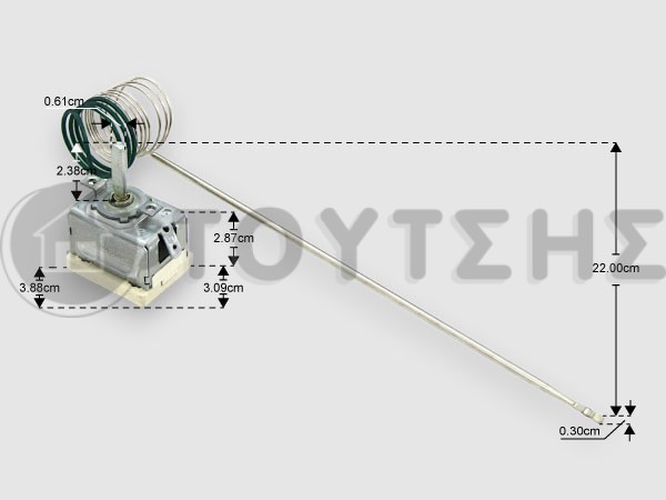 ΘΕΡΜΟΣΤΑΤΗΣ ΚΟΥΖΙΝΑΣ ARISTON INDESIT 295°C C00297890 image