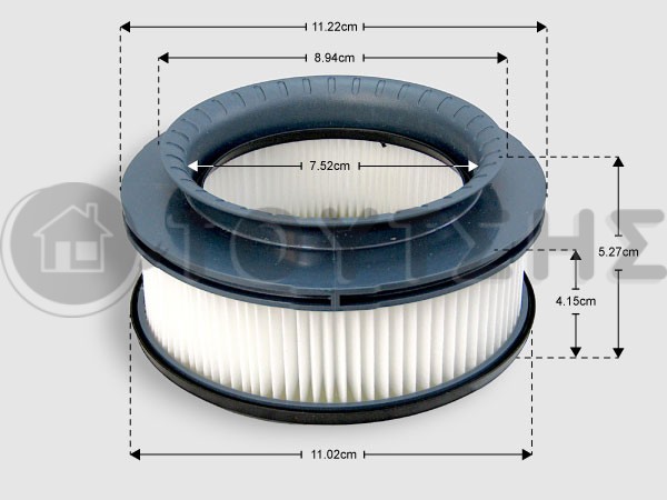 ΓΝΗΣΙΟ ΦΙΛΤΡΟΥ HEPA ΜΟΤΕΡ ΣΚΟΥΠΑΣ X-FORCE ROWENTA ZR009008 image
