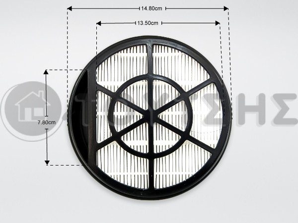 ΓΝΗΣΙΟ ΦΙΛΤΡΟ HEPA ΚΑΔΟΥ ΣΚΟΥΠΑΣ BOSCH SIEMENS 12022118 image