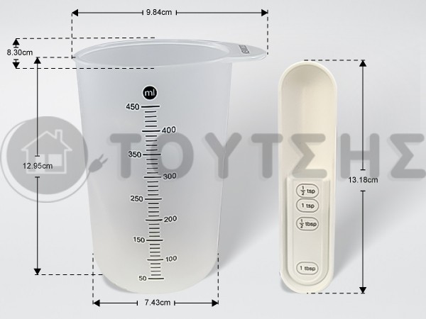 ΠΟΤΗΡΙ ΔΟΣΟΜΕΤΡΙΚΟ ΑΡΤΟΠΑΡΑΣΚΕΥΑΣΤΗ 450ML KW702933 image