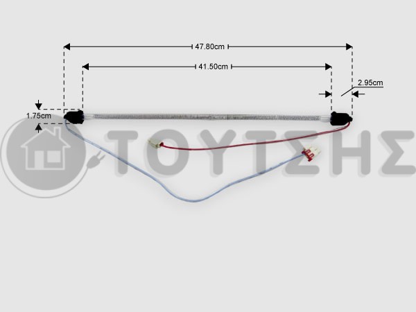 ΑΝΤΙΣΤΑΣΗ ΑΠΟΨΥΞΗΣ ΨΥΓΕΙΟΥ SAMSUNG 180W 48CM DA47-00267C image