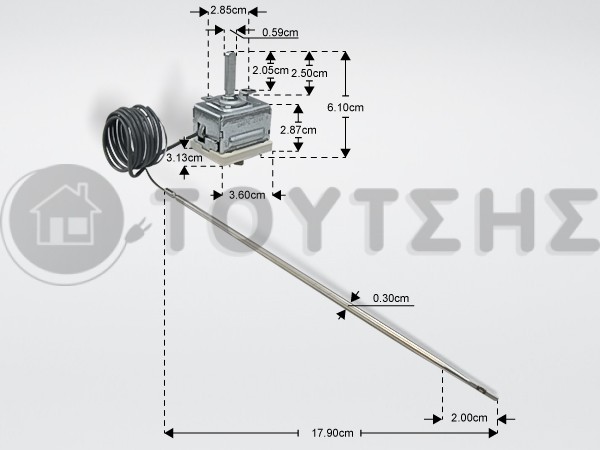 ΘΕΡΜΟΣΤΑΤΗΣ ΚΟΥΖΙΝΑΣ 45-260°C WHIRLPOOL C00078436 image