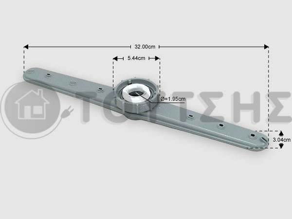 ΒΡΑΧΙΟΝΑΣ ΨΕΚΑΣΜΟΥ ΑΝΩ ΠΛ.ΠΙΑΤΩΝ GORENJE MIDEA CANDY WHIRLPOOL 405245 image
